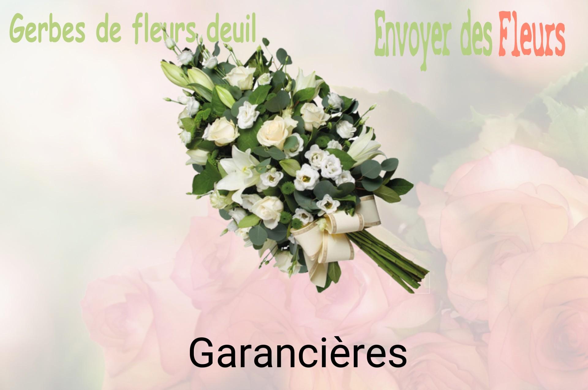 Gerbe de fleurs de deuil livrée à Garancières